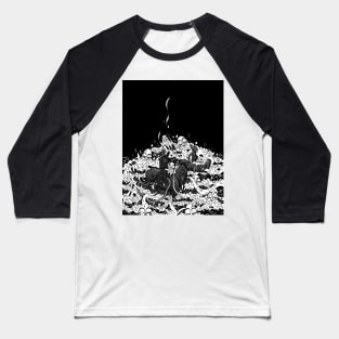 A FALLING ASTRONAUT (B&W) Baseball T-Shirt